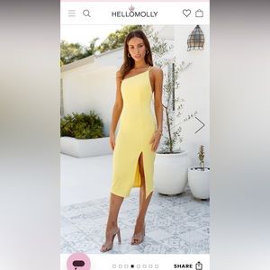 Hello Molly : taking it back dress. Yellow.